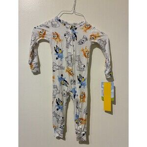 NWT Bluey One-Piece Viscose Pajama Coverall - 18M